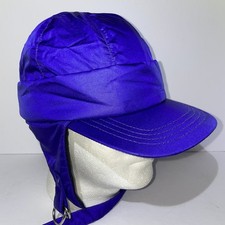 Nils Vintage Quilted Water Resistant Purple Ski Cap Made in USA