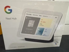 Nest Hub 7 Smart Touchscreen Display Google Assistant GA01331-US 2nd Gen Chalk