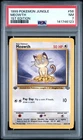 1999 POKEMON JUNGLE 1ST ED #56 MEOWTH PSA 7