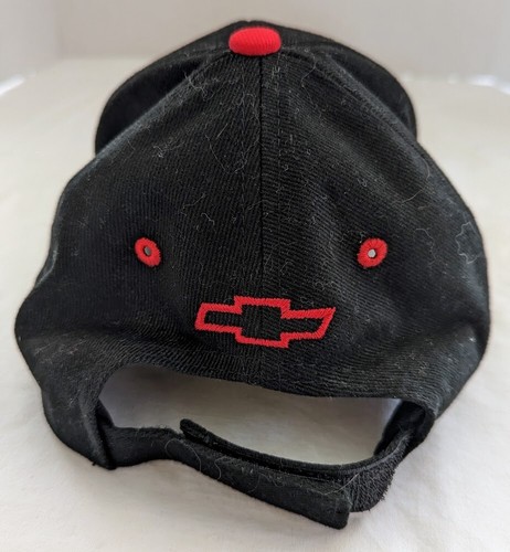 GM Official licensed Chevrolet Racing hat, black w/embroidered logo, adjustable - Picture 3 of 6