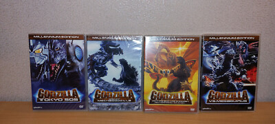 Millenium -Edition Godzilla + 4 DVD' s (2000-2003) vs.Megaguirus, vs.Mothra +OVP