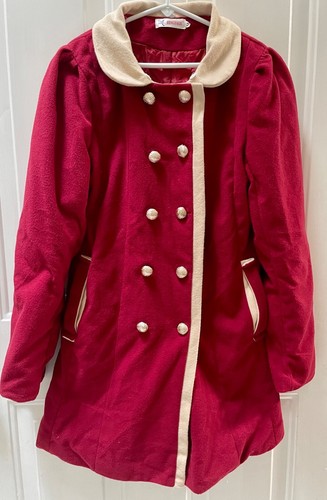 Fengyage Girls Red Long Winter Coat Size M - Picture 2 of 4