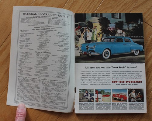 National Geographic noviembre de 1949; Mid-Atlantic Ridge; Angel Falls; Hawai - Imagen 3 de 15