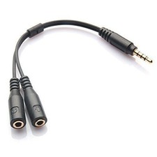 Headset Adapter For Headsets With Separate Headphone Microphone Plugs 3.5Mm M/F