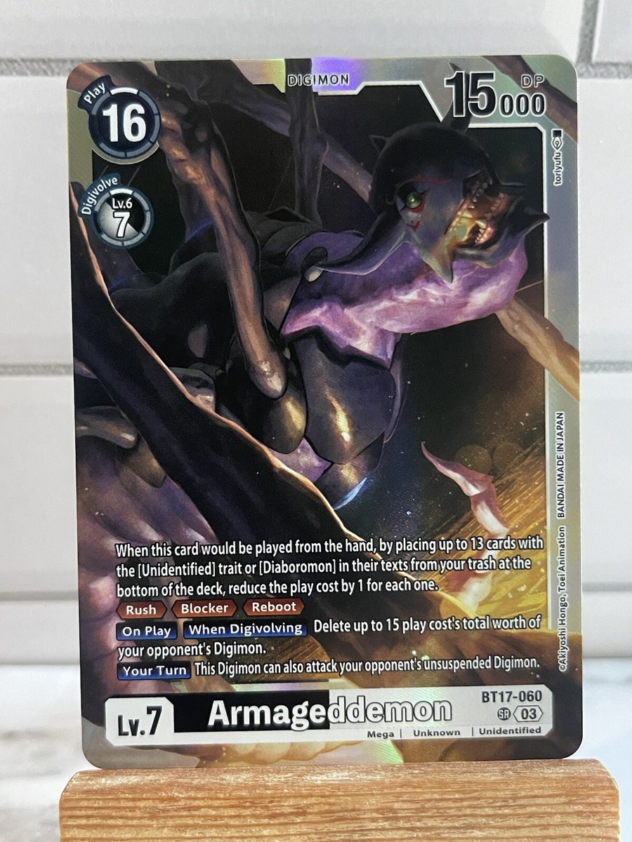 Armageddemon - BT17-060 SR - Digimon CCG - Secret Crisis NM | eBay Armageddemon - BT17-060 SR - Digimon CCG - Secret Crisis NM | eBay