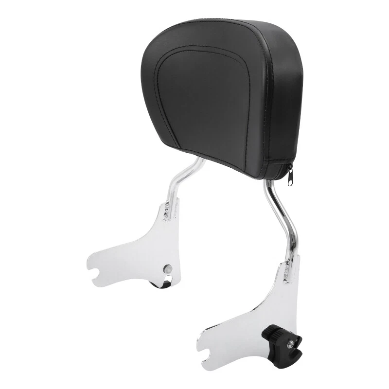 Respaldo de pasajero cromado Sissy Bar apto para Harley Electra Glide Road King 97-08 Foto 4 de 4