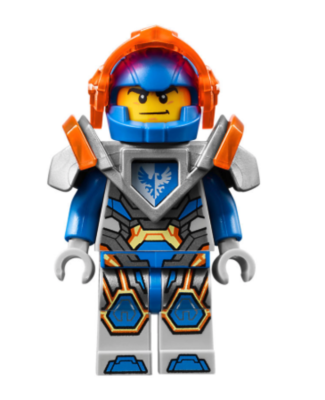 Lego Clay 70351 70353 Trans-Neon Orange Visor Nexo Knights
