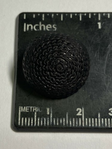 BLACK Lightweight Half Ball Suiting Button Stitch Design 15, 18, 21,25mm - Picture 13 of 16