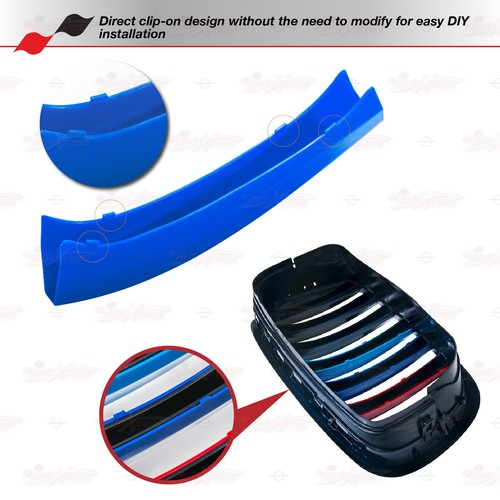M-Sport 7 Slats Kidney Grill Grille 3 Color Cover Clips for BMW X5 G05 2019 & up - Bild 6 von 8