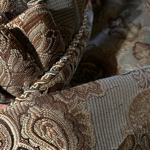 Croscill Blue, Ivory and Gold King Shams (2) w Braided Cording,ruffle38/21 - Picture 4 of 7