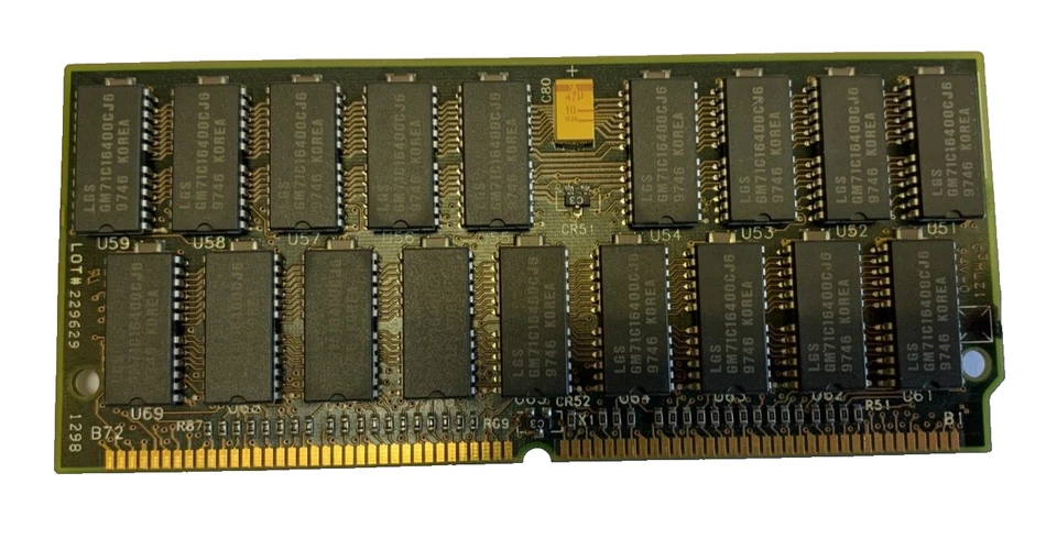 HP A2580-60001 64MB 72-Pin ECC DIMM Memory Module A2580-69001 - Image 2 of 2