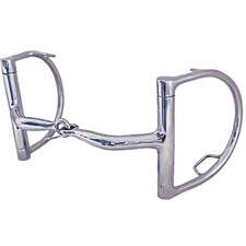 Myler Medium English Dee D Ring with Hooks MB 09 Level 1 Snaffle Bit 5.75 Wide
