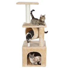Cat Tree 36'' Activity Centre Condo with Sisal-Covered Scratching Post Furniture