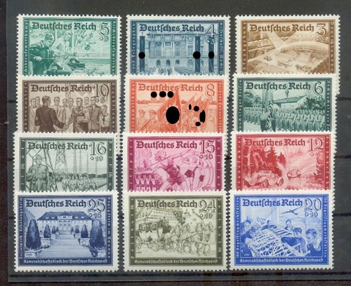 DR-3RD EMPIRE POSTAL COMRADESHIP 702/13 702-713 LUXURY SET** MNH MINT 85EUR (70