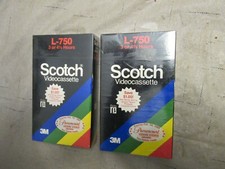 Lot of Two Scotch Videocassette Beta L-750 NOS Sealed