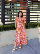 ZARA NWT WOMAN SS24 PRINTED MIDI DRESS ZW COLLECTION MULTICOLORED 3349/187