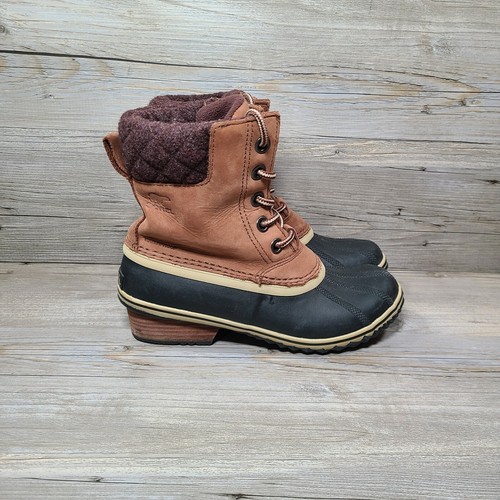 Sorel Slimpack Lace II Burro Cattail 