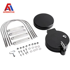 Conduit Carrier Kit Rack  with 4" PVC Pipe, No Drilling Required - Black