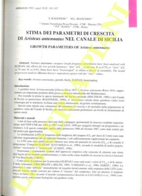 RAGONESE S., BIANCHINI M.L., ARCULEO M., BAINO R., ABELLA A., RIGGIO S. - Stima