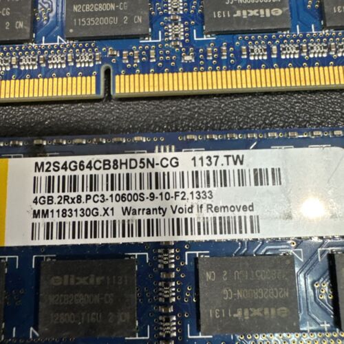 Elixir (8 GB, 4GB X 2 PC3-10600S. MM1183130G.x1. M2S4G64CB8HD5N-CG - Picture 2 of 2