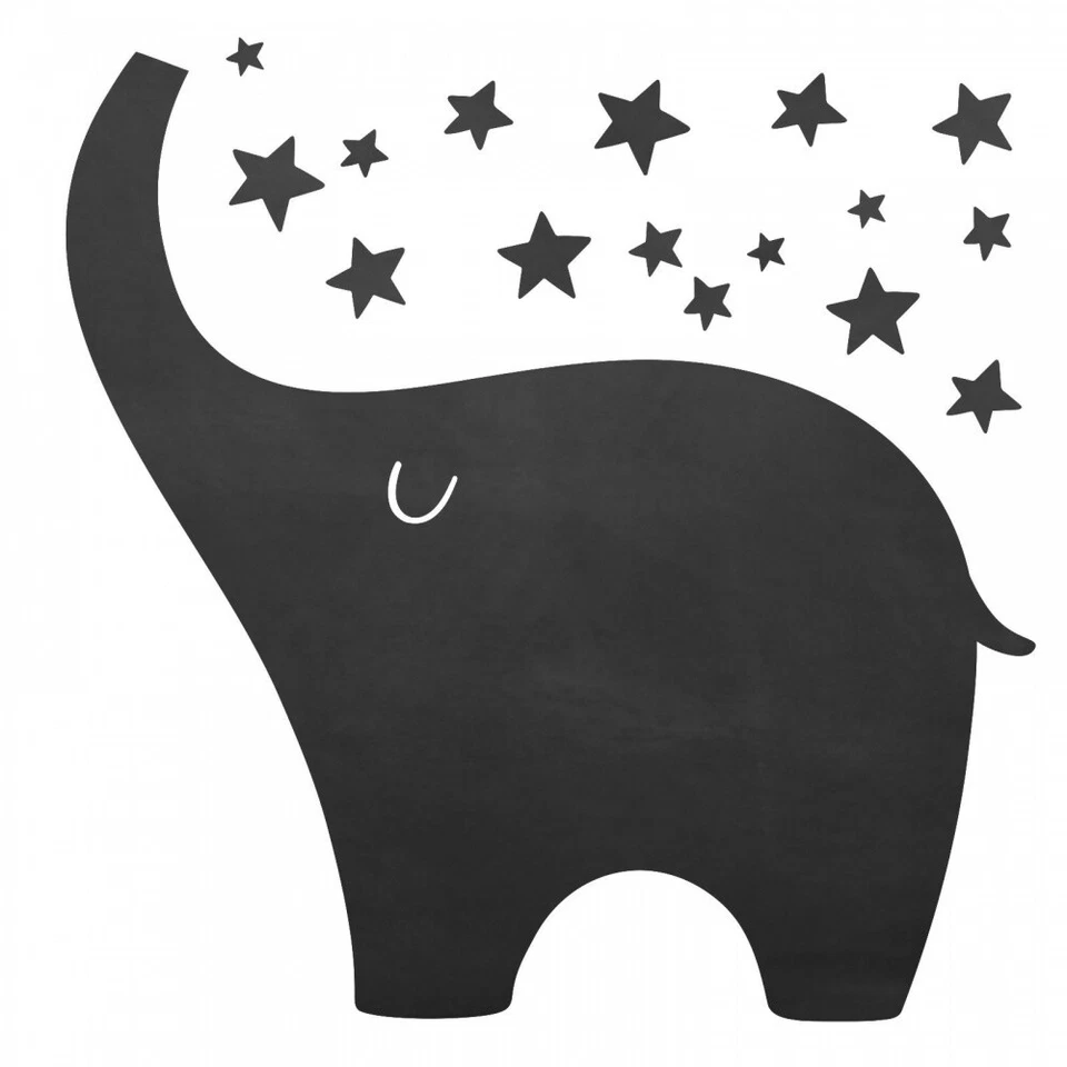 010 Elefant selbstklebend Tafelfolie/ Kreidefolie inkl. 3 Stück Kreide 850 x 850 - Bild 3 von 4