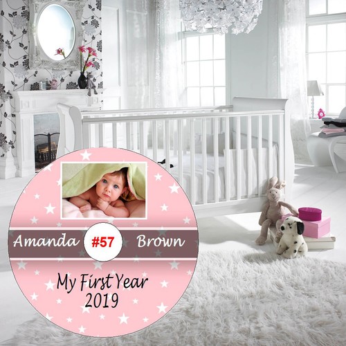Baby Photo/Video Disk Personalized CD DVD Baby Album NOT A LABEL Keepsake Gift - Picture 9 of 11