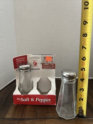 hc/ GEMCO New 1995 Salt & Pepper Shaker Set Classic Tablewear 4.5''