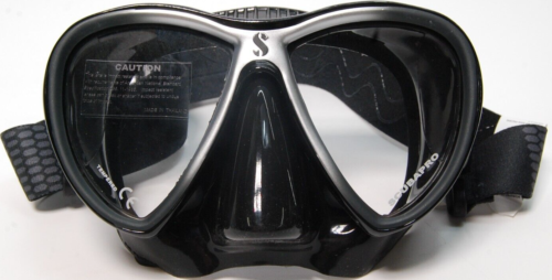 Scubapro Synergy 2 Twin Scuba Diving Mask (Black/Silver) - Afbeelding 1 van 13
