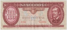 Hungary 100 Forint, Banknotes Year 1995