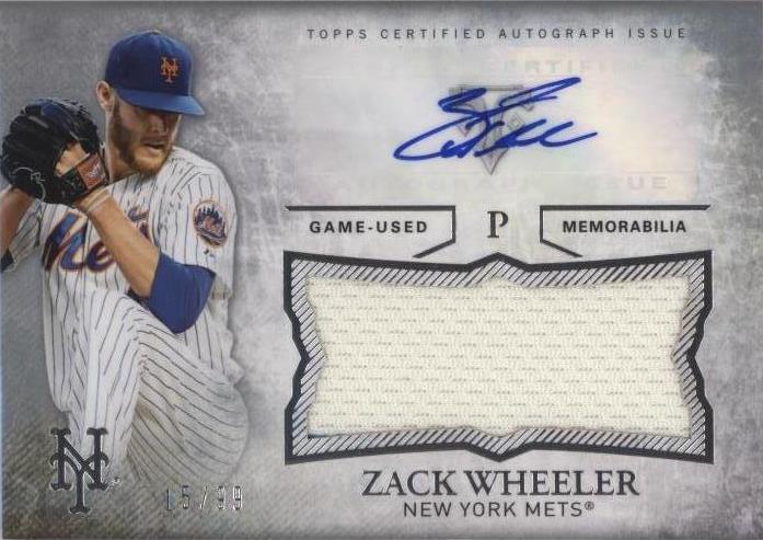 2015 Topps Triple Threads - Zack Wheeler #UAJR-ZW - 1 of 1