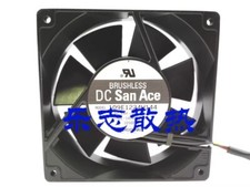 Sanyo 109E1224H144 12038 DC24V 0.25A 12CM 3-Wire Aluminum Frame Cooling Fan