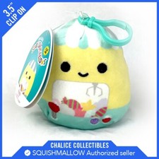 Squishmallow Kellytoy Plush Rada the Claw Machine Clip On Keychain 3.5" NWT