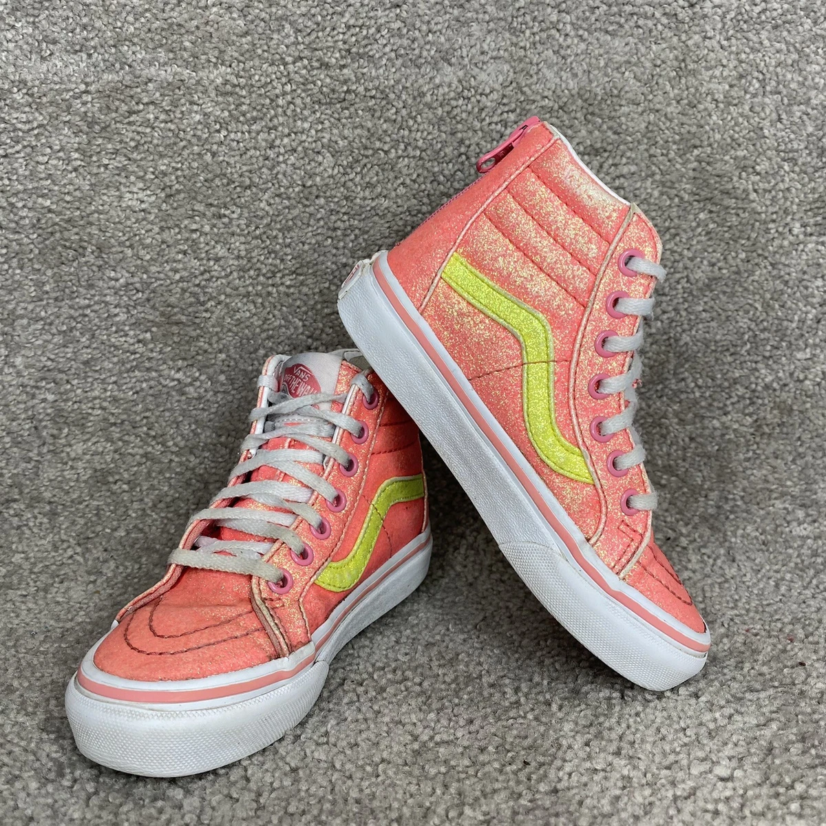 Vans with cheap yellow stripe