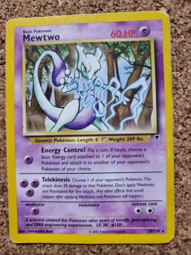 Pokemon Karte Mewtwo - 29/110 - Rare Holo - Legendäre Sammlung - (ENG)