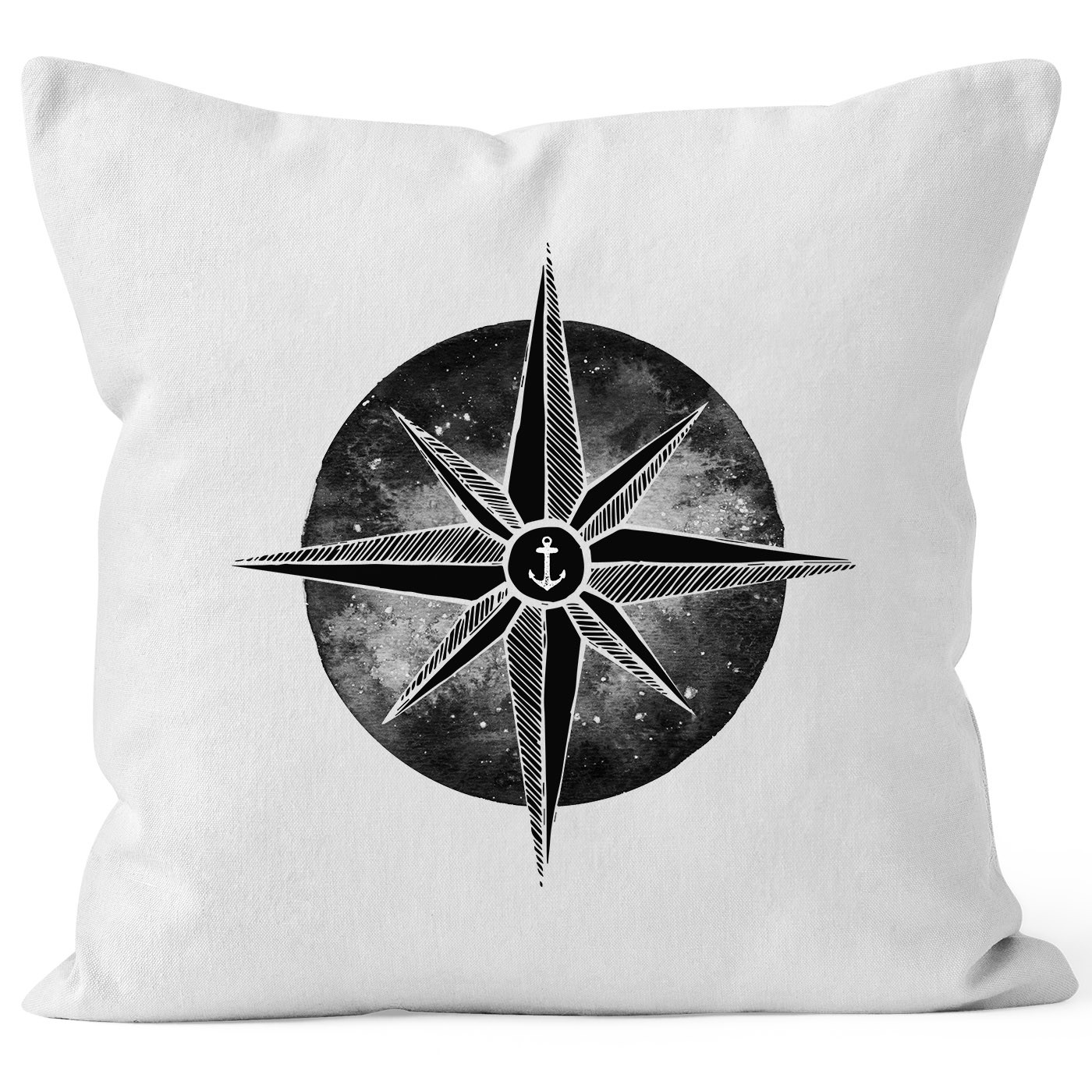 Киссенбезуг Анкер Роза ветров Морской пейзаж Акварельный компас Якорь Луны 3590₽