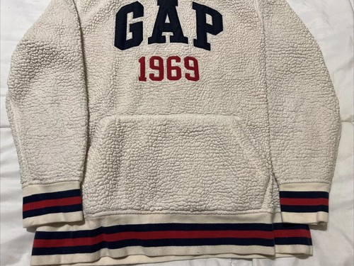 GAP Hoodie Youth Boys Size XL (12) Beige Pullover Sweatshirt Kids Hooded - Picture 3 of 5