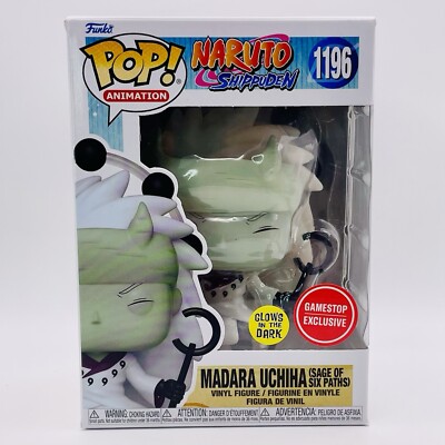 Funko Pop Madara Uchiha Six Paths Glow Naruto 1196 Gamestop Exclusive 