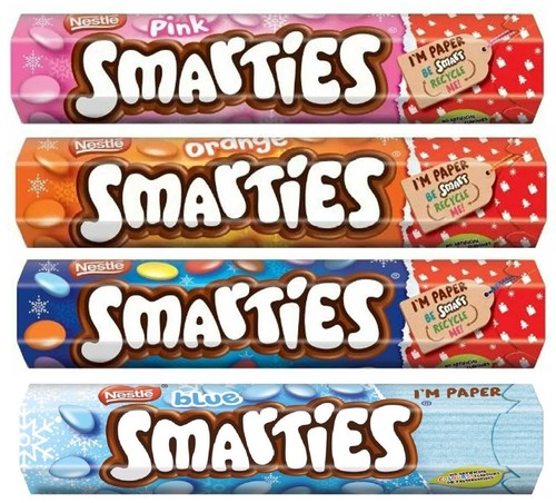 Smarties Milk Chocolate Orange Pink 