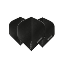 Winmau Prism Delta Standard Dart Flight - Black with Weave
