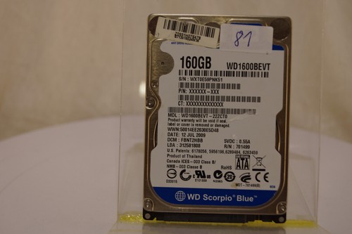 Western Digital WD1600BEVT Festplatte zur Datenrettung hard disk for data rescue