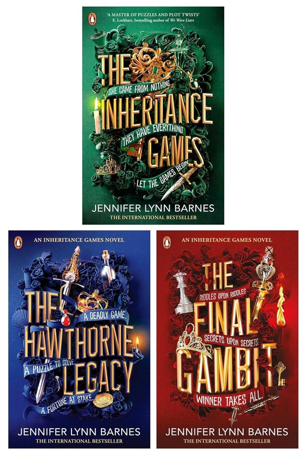 The Inheritance Games 3 Book Set Collection  by Jennifer Lynn Barnes