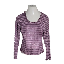 I.N.C Classy Shirt Blouse ~ Sz L ~ Purple & Pink ~ Long Sleeve 
