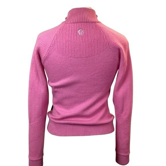 Suéter feminino SUNICE Windstopper 1/4 zíper lã ciclismo médio - Imagem 4 de 4