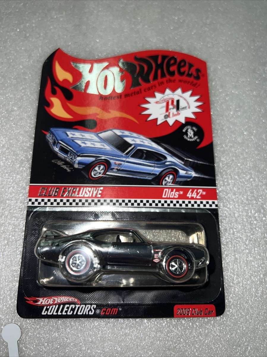 Hot Wheels RLC Olds 442 6066/7000 Chrome 2005 Club Kit Car Redline