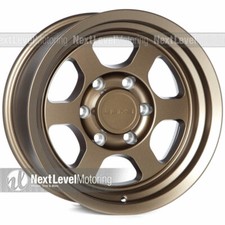 9six9 Deep 16x8 6x139.7 -10 Matte Bronze Te37xt Style Wheels Fits Tacoma 4runner