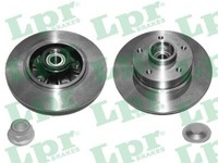 Lpr 2X Bremsscheibe Hinten Ø260 Mm Voll FüR Renault Megane Iii SchräGheck BZ0_