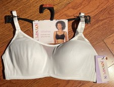 NWT Womens Joyspun White Wirefree Breathable Mesh Bra Size Medium