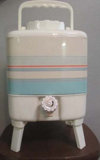 Vintage rare water cooler.picnic/camping cooler,retro 60's cooler.tabletop