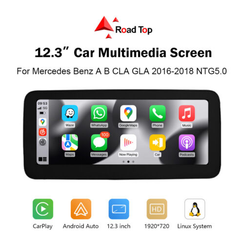 12.3'' Wireless Carplay NTG5 für Benz W176 CLA C117 X117 X156 B W246 Touchscreen - Bild 2 von 14