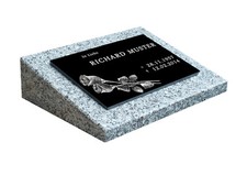 Grabstein Granit 1A Gedenkstein Grabplatte Urnengrab inkl. Inschrift und Motiv 